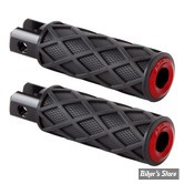 - AN - DIAMOND ROUGE - REPOSES PIEDS AVANT - ARLEN NESS - HD 2018UP - DIAMOND FOOTPEGS - NOIR / ROUGE - 400-058