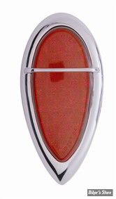 PO - FEUX ARRIERE PRO ONE - TEARDROP LED DUAL FUNCTION TAIL LIGHT - CABOCHON : ROUGE avec Insert