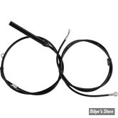 + 12" / +14" - KIT CABLES ET DURITE DE FREIN DE GUIDON RALLONGES - TOURING FLHT/FLHR 21/23 ABS - LA CHOPPERS - STANDARD / PARTIEL - NOIR - LA-8062KT-13B