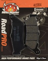 PLAQUETTES AVANT / ARRIERE - OEM 41300169 / 41300161 - MOTO MASTER - ROADPRO BRAKE PADS - CERAMIQUE - 403304