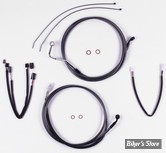 + 12" / 14" - KIT CABLES ET DURITE DE FREIN DE GUIDON RALLONGES - TOURING FLHT/K/X 17/20 ABS - MAGNUM DESIGNER SERIE - KARBON FIBER - 787851