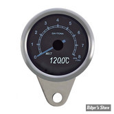 -  VELONA Ø 60MM - COMPTE TOURS VELONA / DAYTONA - VELONA 60MM TACHOMETER - 8000 TR/M - OLED BLANC -  INOX POLI 