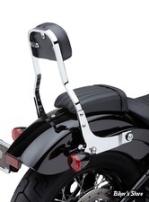 KIT SISSY BAR DETACHABLE - SOFTAIL FLDE / FLSL / FXBB 18UP - COBRA - CHROME - HAUTEUR : 14" - PROFILE : CARRE - 602-2046