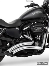 - ECHAPPEMENT - FREEDOM PERFORMANCE - SHARP CURVE RADIUS - 2EN2 - SPORTSTER 04UP - CHROME / EMBOUTS SCOOP CHROME - HD00406