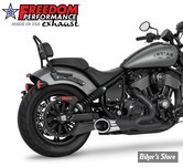 ECHAPPEMENT - FREEDOM PERFORMANCE - INDIAN CHIEF 22UP - COMBAT 2 EN 1 SLASH CUT - COMBO - NOIR / CHROME - EMBOUT NOIR - IN00409