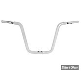 GUIDON 32mm SUR RISERS 32MM - HAUTEUR : 35.40 CM / 14" -  DRAG SPECIALTIES - TOURING - FLTRX 23UP - CHROME - 0601-6558