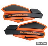 - DEFLECTEURS POUR MAINS - POWERMADD  - Star Series Handguards - COULEUR : ORANGE / NOIR - 34205