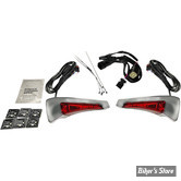 - FEUX DE TOUR PACK LATERAUX - FEUX DE TOUR PACK - 3 FONCTIONS - CUSTOM DYNAMICS - TOURING FLTRUSE/FLHTKSE - Sequential Tour Pak Seat Back Rest LED Lights - CORPS : CHROME / CABOCHON  : ROUGE- 	CD-TPBR-14BCMRC 
