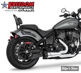ECHAPPEMENT - FREEDOM PERFORMANCE - INDIAN CHIEF 22UP - COMBAT AMERICAN OUTLAW 2-EN-1 - CHROME - EMBOUT : NOIR - IN00413
