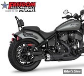 ECHAPPEMENT - FREEDOM PERFORMANCE - INDIAN CHIEF 22UP - COMBAT AMERICAN OUTLAW 2-EN-1 - NOIR - EMBOUT : CHROME - IN00416