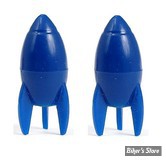 BOUCHONS DE VALVE TRIK TOPZ - PRESTA ROCKET - BLEU