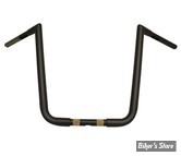 GUIDON LA CHOPPERS - PEAKS HANDLEBAR - 1 1/4 - HAUTEUR : 16 / 40.5cm - NOIR MAT - LA-7360-16M