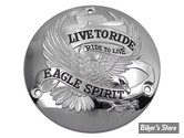 ECLATE I - PIECE N° 25 - COUVERCLE D EMBRAYAGE - BIG TWIN 70/99 -  V-TWIN - EAGLE SPIRIT - CHROME