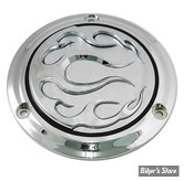 ECLATE I - PIECE N° 25 - COUVERCLE D EMBRAYAGE - BIG TWIN 70/99 -  V-TWIN - FLAME - CHROME