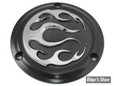 ECLATE I - PIECE N° 25 - COUVERCLE D EMBRAYAGE - BIG TWIN 70/99 -  V-TWIN - FLAME - NOIR / CHROME