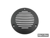 ECLATE I - PIECE N° 25 - COUVERCLE D EMBRAYAGE - BIG TWIN 70/99 -  V-TWIN - GROOVED - NOIR / ALU