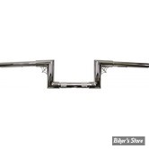 GUIDON Z-BAR STYLE - GUIDON L.A CHOPPERS - OLD SCHOOL - WEB Z - 4" - CHROME