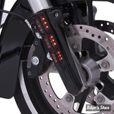 CACHES / ENJOLIVEURS DE FOURREAUX DE FOURCHE - CIRO - FORKINI LOWER LEGS COVERS - VERSION LED - NOIR - 43003