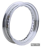 ECLATE O - PIECE N° 12 - VOILE DE JANTE - 16" X 3.00 - 40 RAYONS - DROP CENTER - Valve caoutchouc LATERALE - OEM 43007-40 / A - CHROME