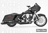 ECHAPPEMENT FREEDOM PERFORMANCE - AMERICAN OUTLAW DUAL - 2EN2 - TOURING 95/08 - CORPS : NOIR / SORTIE : NOIR