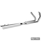 ECHAPPEMENT KHROME WERKS - 2EN1 TWO STEP HEADERS - TOURING 09/16 - SLASH CUT - CHROME