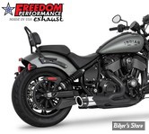 ECHAPPEMENT - FREEDOM PERFORMANCE - INDIAN CHIEF 22UP - COMBAT FLUTED 2-EN-1 - COMBO - NOIR / CHROME - EMBOUT : NOIR  - IN00433