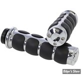 POIGNEES KURYAKYN - ISO-GRIP - KURYAKYN - VICTORY & JAP - CHROME - 6235