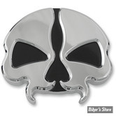 - BOUCHON 96UP / SOFTAIL M8 - SPLIT SKULL GAS CAPS  - VENTILE - CHROME