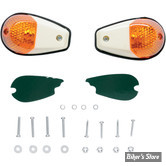 FEU DE CARROSSERIE - K&S TECHNOLOGIES INC. - MARKER LIGHT - CORPS : BLANC - CABOCHON : ORANGE - DOUBLE FILAMENT