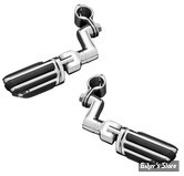 KYN - REPOSES PIEDS - KURYAKYN - OFFSET HIGHWAY PEGS - AVEC REPOSES PIEDS : PILOT - POUR TUBES DE 1 1/4" (32MM) DE DIAMÈTRE - CHROME - 4436