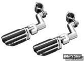 KYN - REPOSES PIEDS - KURYAKYN - OFFSET HIGHWAY PEGS - AVEC REPOSES PIEDS : PILOT - POUR TUBES DE 1" (25.40MM) DE DIAMÈTRE - CHROME - 4438