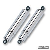 AMORTISSEURS - 13.50" / 34.29CM - PROGRESSIVE SUSPENSION - SERIE 412 - STANDARD - BIG TWIN 58/72- CHROME AVEC CACHES - 412-4029C