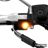 1 - CLIGNOS ZIEGLER - BELOW BAR LED - SOFTAIL 15UP / TOURING 09/16 - 1 FONCTION CLIGNOTANT - TAILLE : # 4 - NOIR