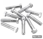 VIS TETE HEXAGONALE - 3/8"-24 X 44.00MM / 1 3/4" - CHROME - LE PAQUET DE 10 PIECES