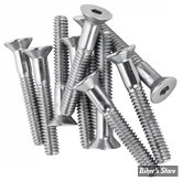 VIS TETE FRAISEE 3/8-16 X 44.00MM / 1 3/4" - ALLEN - CHROME - LE PAQUET DE 10 PIECES