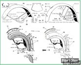  ECLATE O - PIECE N° 00 - ECLATE DES PIECES DE GARDE BOUE AVANT - FLATHEAD 1937/1973