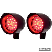 CLIGNOTANT A LEDS - LAZERSTAR LIGHTS - VIZOR LIGHT - LED - NOIR - ECLAIRAGE ROUGE