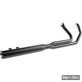 ECHAPPEMENT KHROME WERKS - 2EN1 TWO STEP HEADERS - TOURING 09/16 - BILLET TIP / EMBOUT BILLET - NOIR