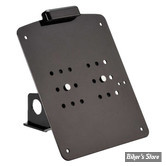 AUSTRIA - PLAQUE LATERALE - SPORSTER XL 05/22; RH975/S 22UP - RICK'S MOTORCYCLES - side mount License plate bracket SHORT LED - FORMAT : 210 MM X 170 MM - NOIR BRILLANT - 55-3042030-AT