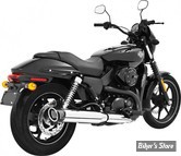 SILENCIEUX - FREEDOM PERFORMANCE - RACING - XG500 /XG750 - CHROME / EMBOUT : NOIR SCULPTE - HD00461