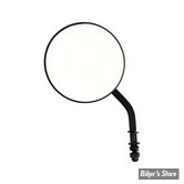 RETRO ROND - TIGE COURTE - DIAMETRE 4" - NOIR