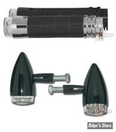 POIGNEES RBS - 84UP - SOFTTOUCH - AVEC CLIGNOTANTS LED + CLIGNOTANTS ARRIERE - NOIR - LE KIT