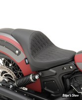 SELLE SOLO - INDIAN SCOUT / SCOUT SIXTY - DRAG SPECIALTIES - 3/4 SOLO SMOOTH CAFE STYLE - DIAMOND STITCH - NOIR