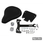 KIT SELLE SOLO - DYNA 06/17 - Black Leather Solo Seat and Mount Kit - V-TWIN