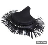 ECLATE T - PIÈCE N° 01 - SELLE SOLO REPLICA SOLO SEAT - Black Deluxe Solo Seat with Fringe Skirt