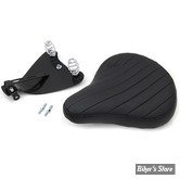 - KIT SELLE SOLO - SPORTSTER 10UP - Spring Mount Seat Kit - V-TWIN - SELLE : BATES TUCK ANS ROLL CUIR NOIR