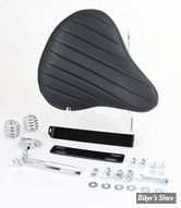 KIT SELLE SOLO AVEC SELLE - SPORTSTER 52/78 - V-TWIN - SELLE : BATES TUCK AND ROLL CUIR NOIR