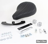 KIT SELLE SOLO AVEC SELLE - SPORTSTER 79/81 - V-TWIN - SELLE : BATES TUCK AND ROLL CUIR NOIR