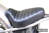 - SELLE POUR CADRE RIGIDE - V-TWIN - Corbin Gentry Tuck and Roll Solo Seat Set Black