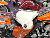 - KIT DE SELLE SUSPENDUE - TOURING 2009UP - OEM 00000-00 - White Leather Solo Seat Kit - V-TWIN